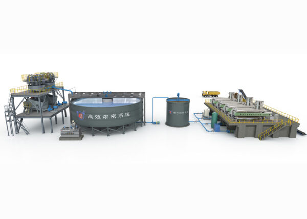 Zero discharge treatment system for sand and gravel wastewater